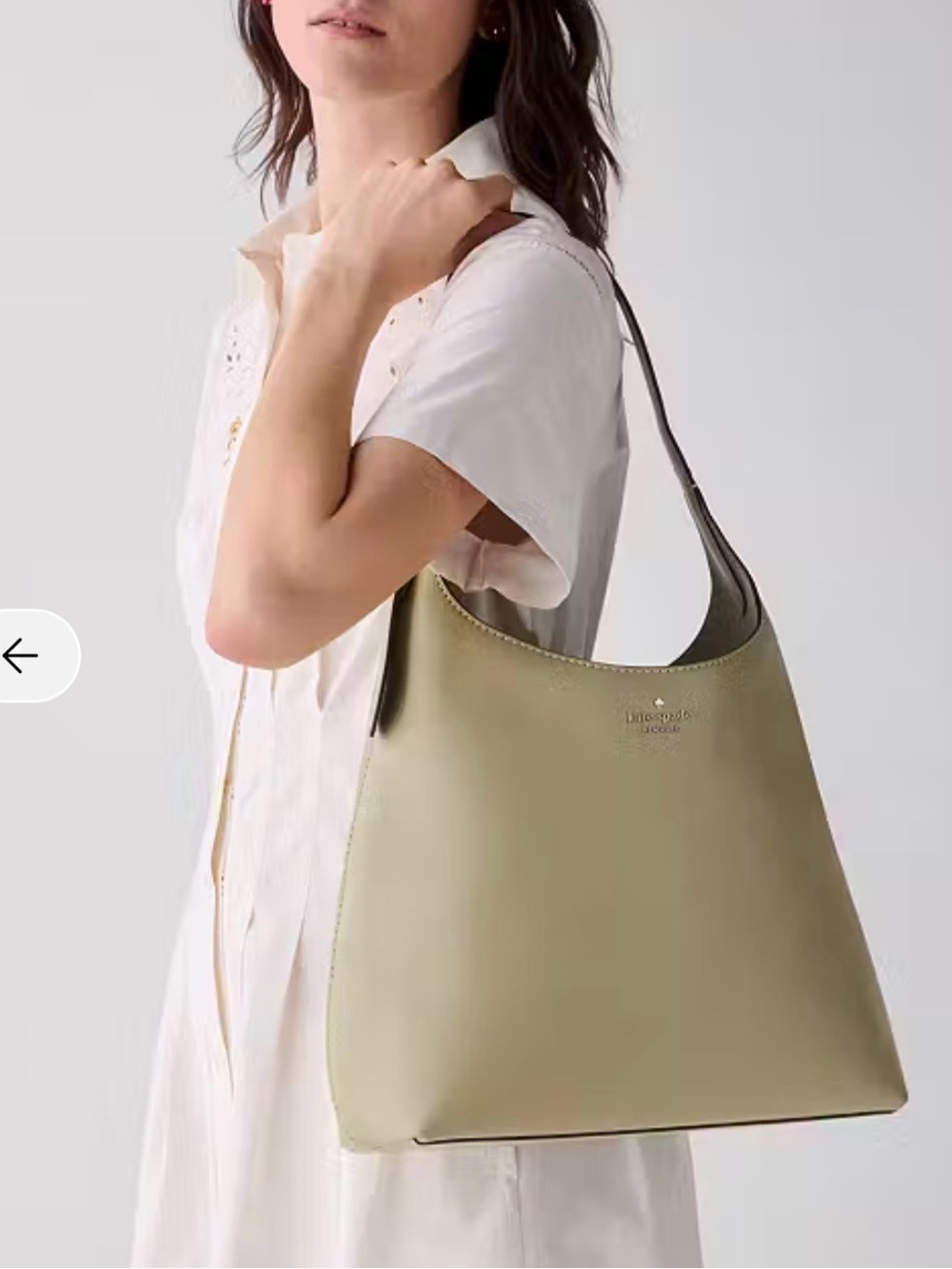 kate spade Olive Green Leather Shoulder Hobo